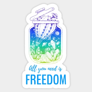 Freedom Sticker